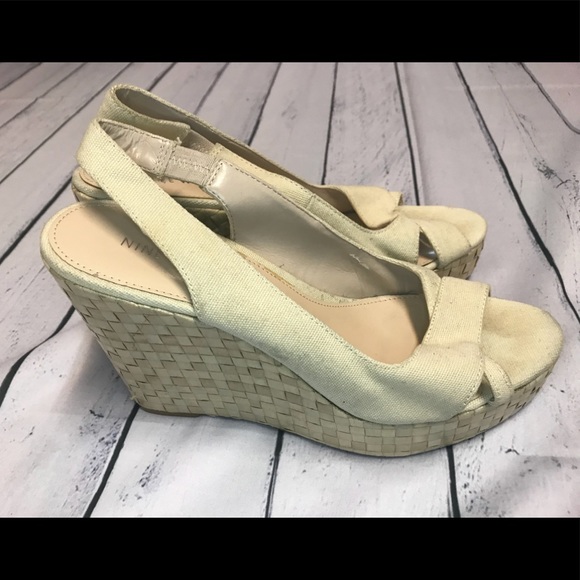 Nine West Shoes - Nine West Cream Wedge Heels
